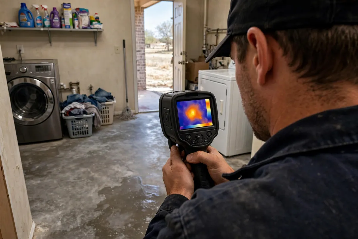 Image leak detection step